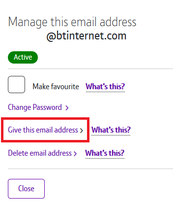 Give this email address