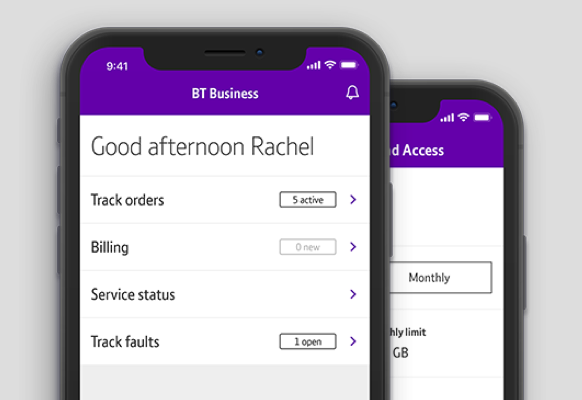Easy on the go access in the BT Business app
