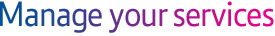Manage your services