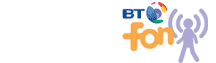BT logo and FON logo.