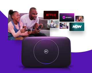 Do everything you want online with our powerful BT Smart Hub