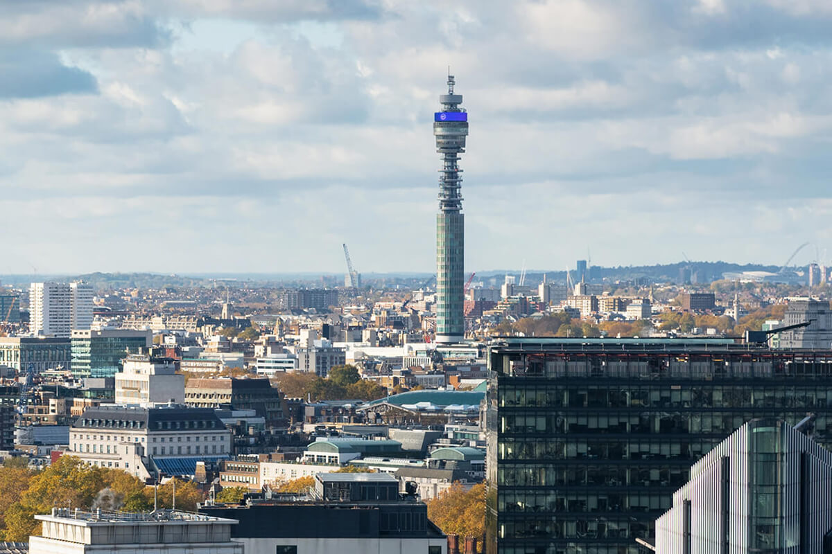 BT Tower and London skyline