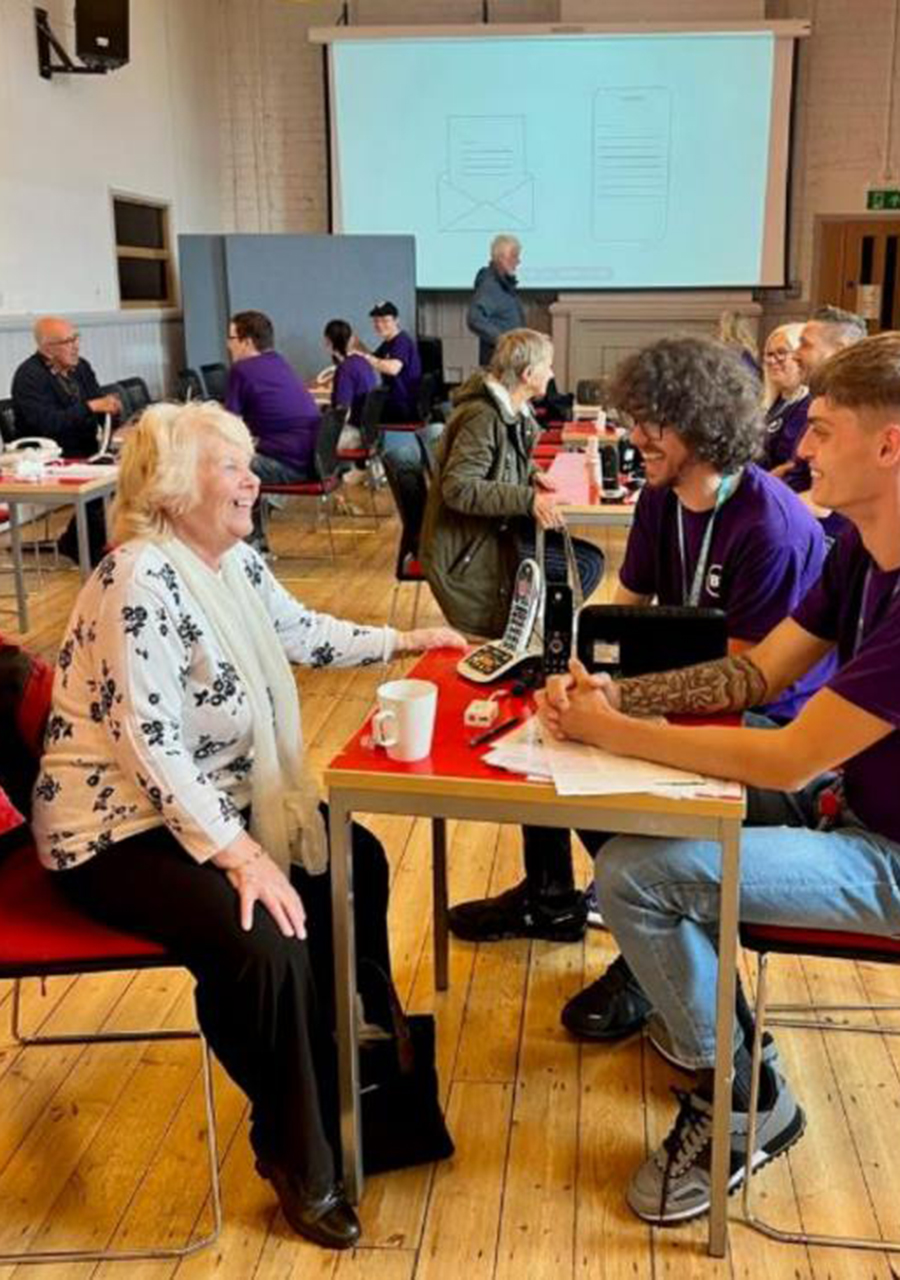 Marlene visiting Digital Voice roadshow