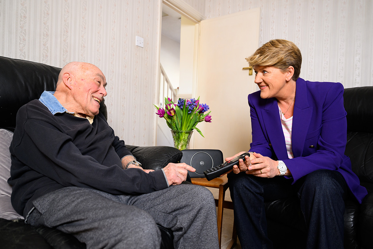 John Garrard and Clare Balding discussing the digital switchover