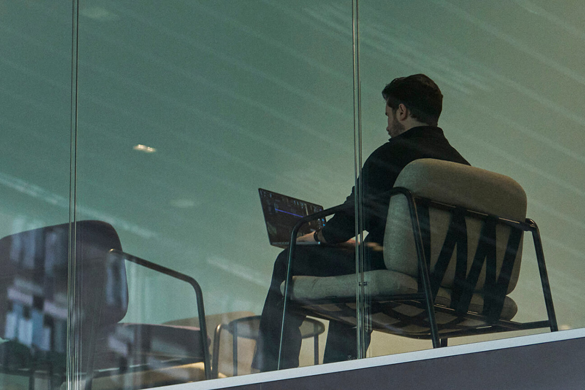 Working in an office