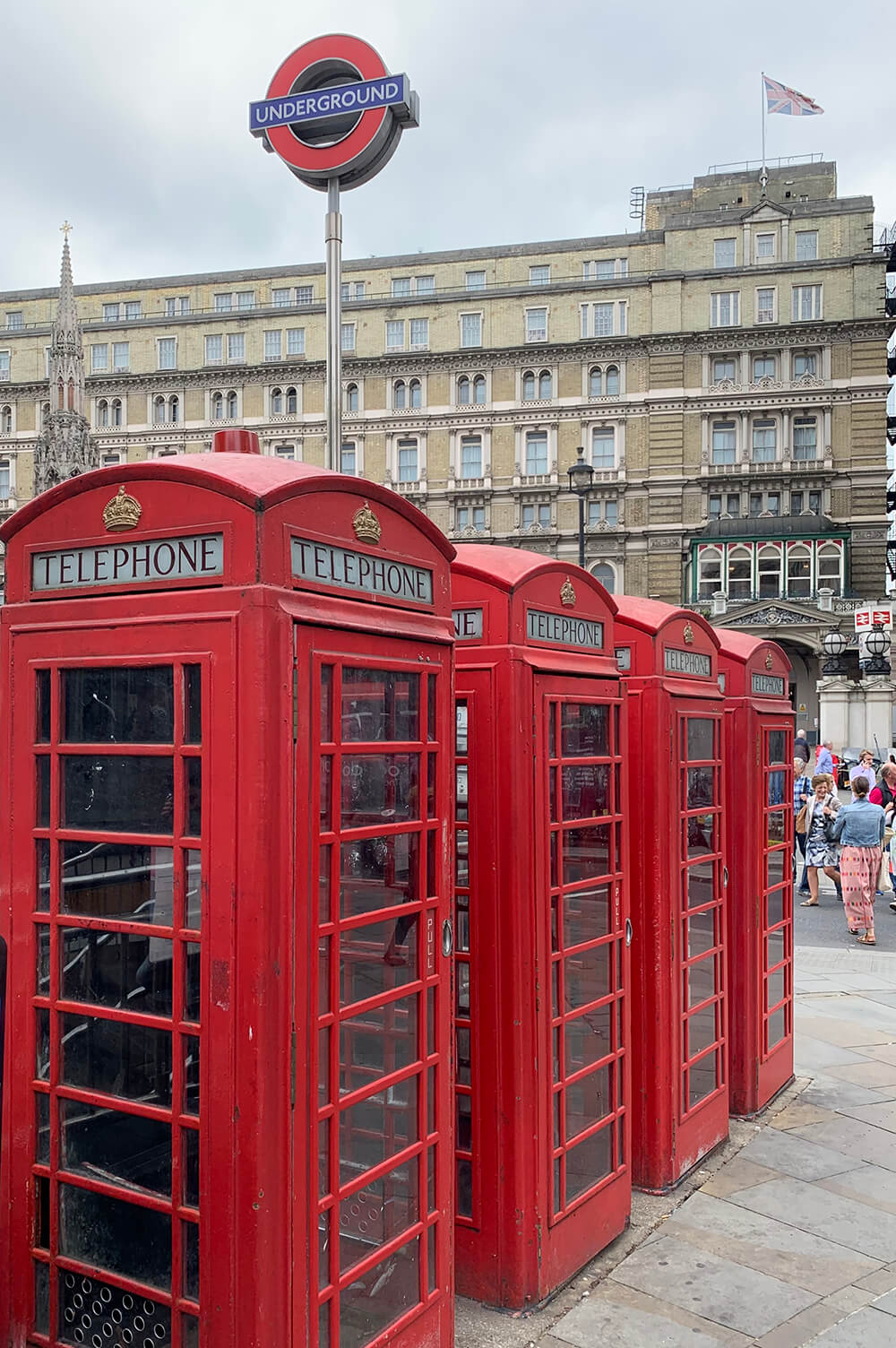 Red phone boxes 