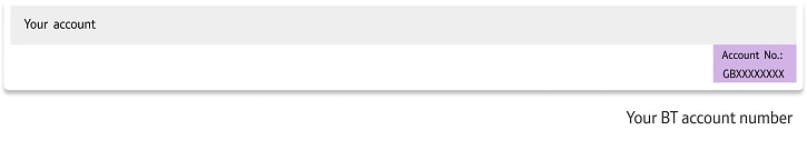 Your account number