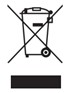 a line drawing of a wheelie bin with a large cross drawn over it. 