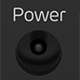 A small round hole. The power supply cable plugs into it. 