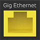 Single ethernet port.