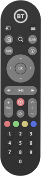 BT TV remote control BT TV remote control