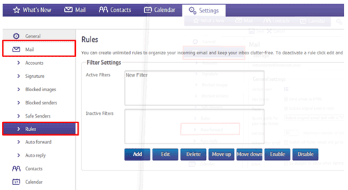 Checking filters