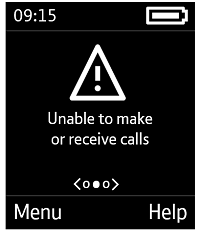 Unable to make or receive calls