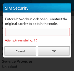 Locked mobile phone message