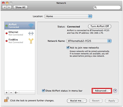 Check order of wireless networks - Mac OSX