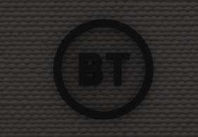 Round button in the middle of the front of the TV Box with the letters BT on.