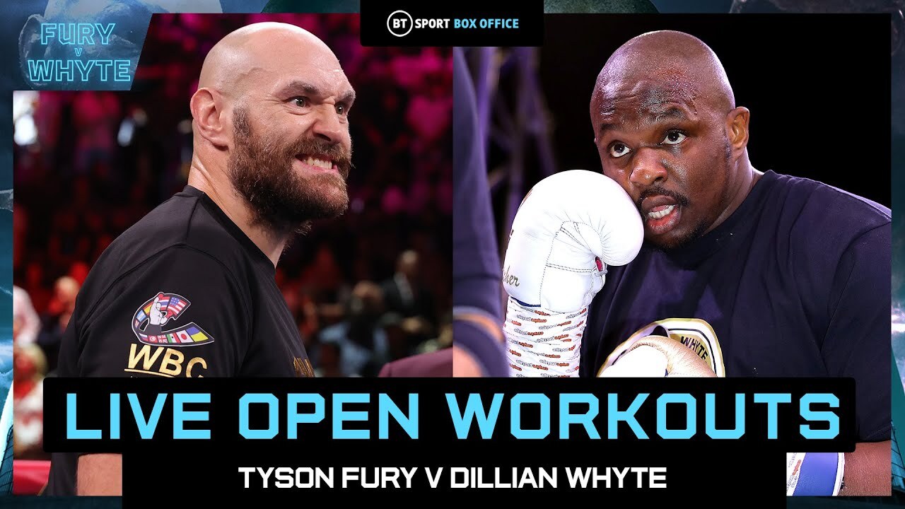 Fury vs Whyte Open workout live stream replay