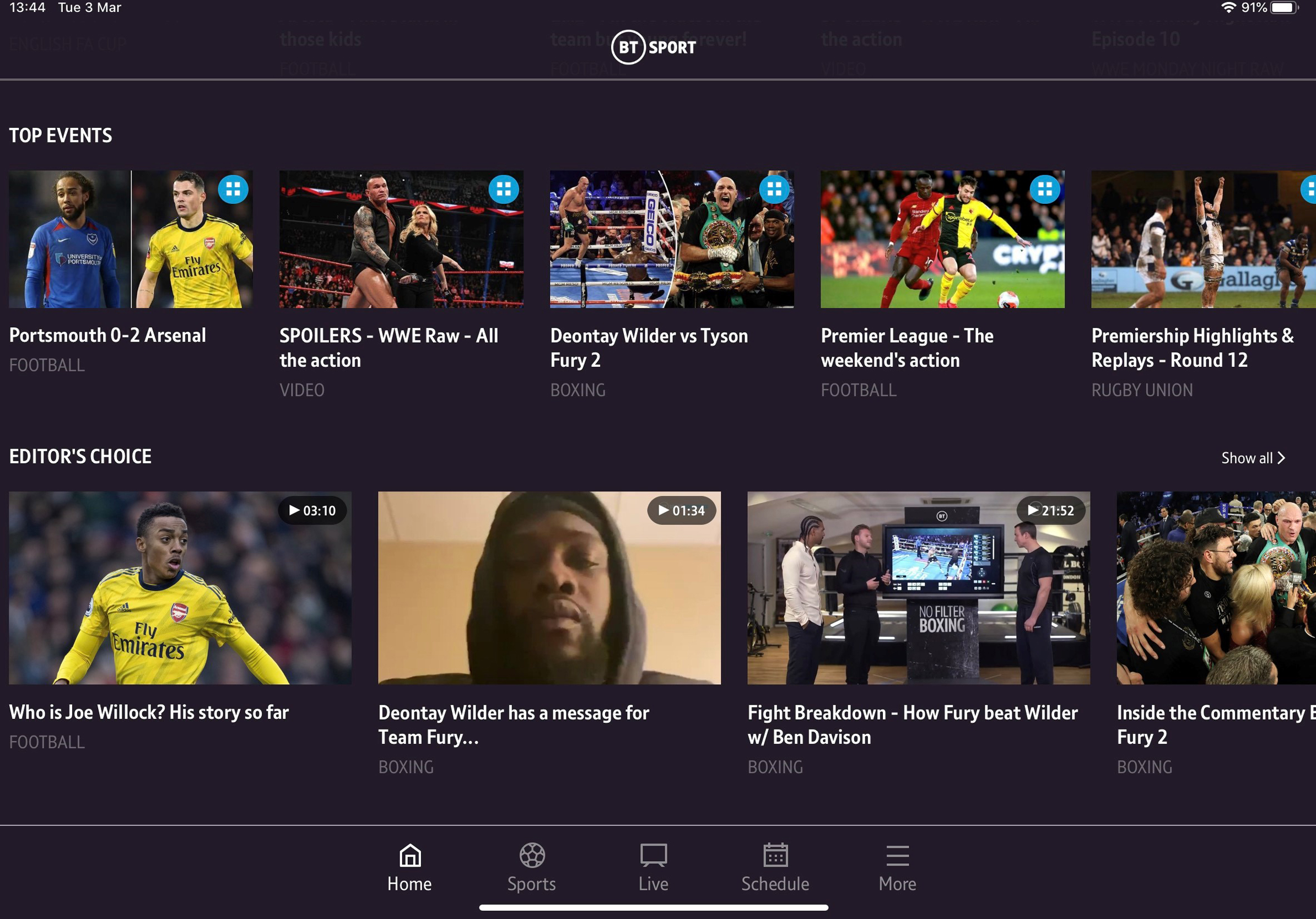 Næsten død Montgomery Mount Bank BT Sport app: The ultimate live streaming and TV catch-up service | BT Sport