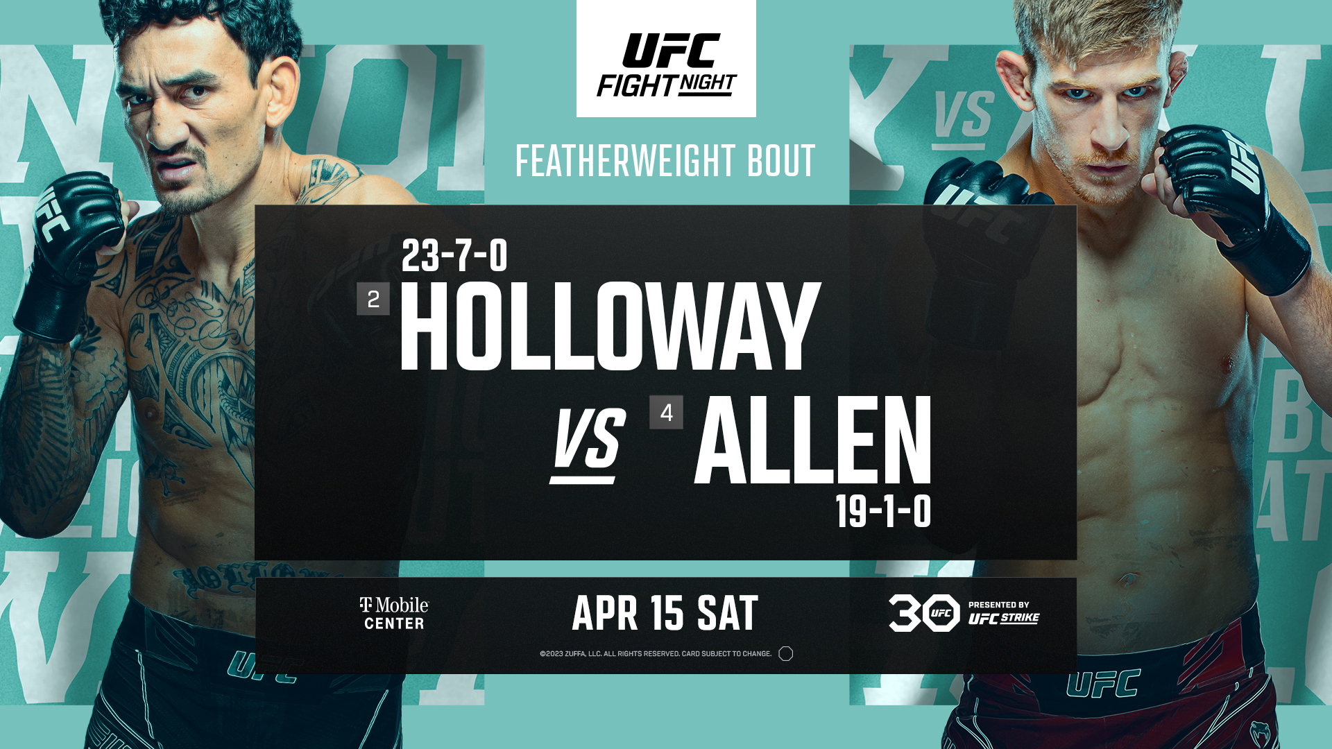 Ufc Fight Night Holloway Vs Allen