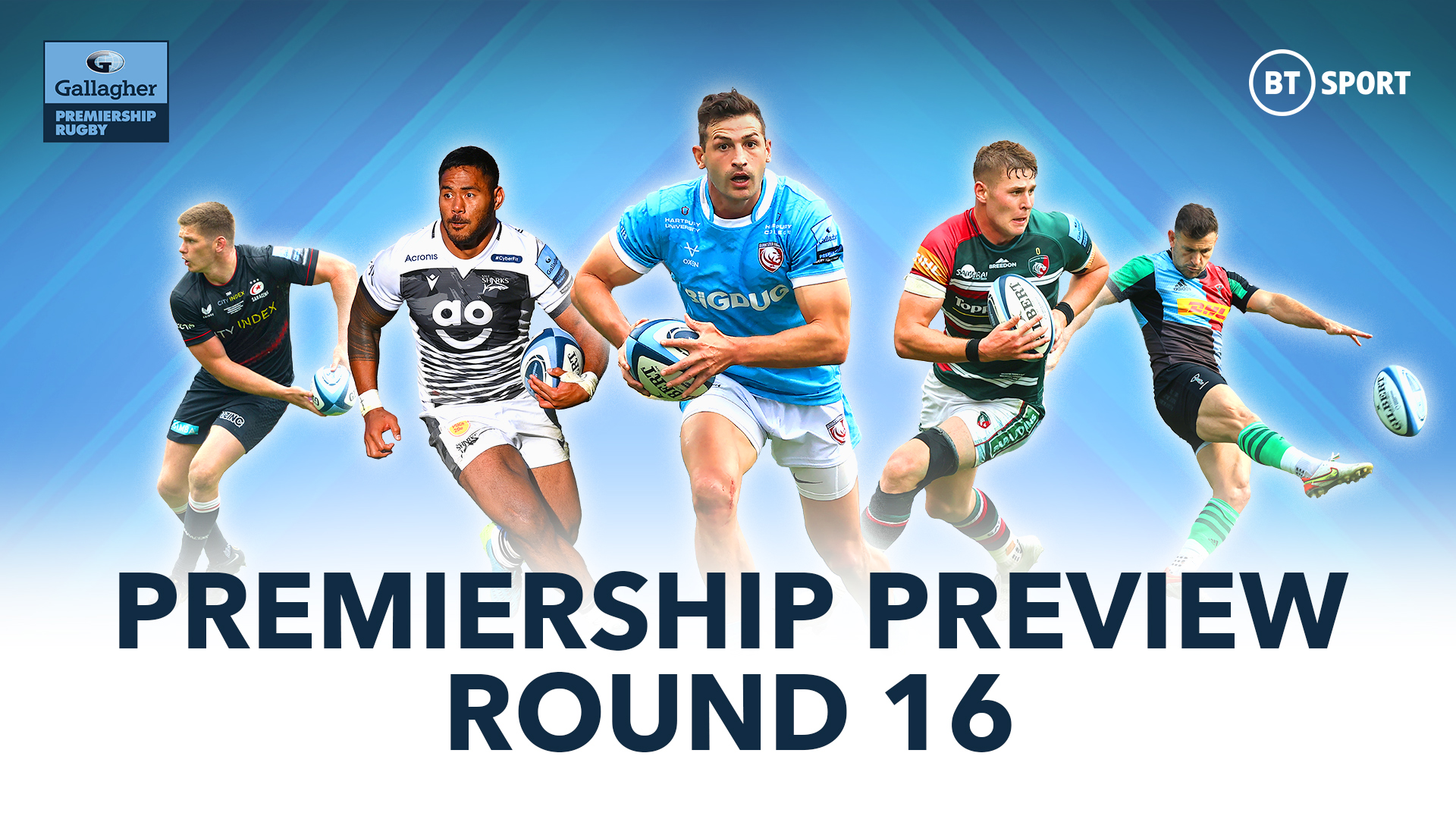 Premiership Rugby Round 16 Preview TV times BT Sport