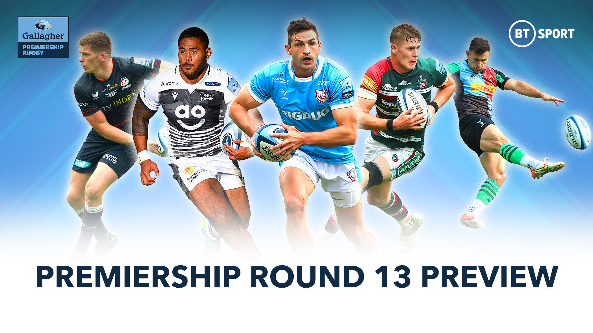 Premiership Rugby Round 13 Preview TV guide BT Sport