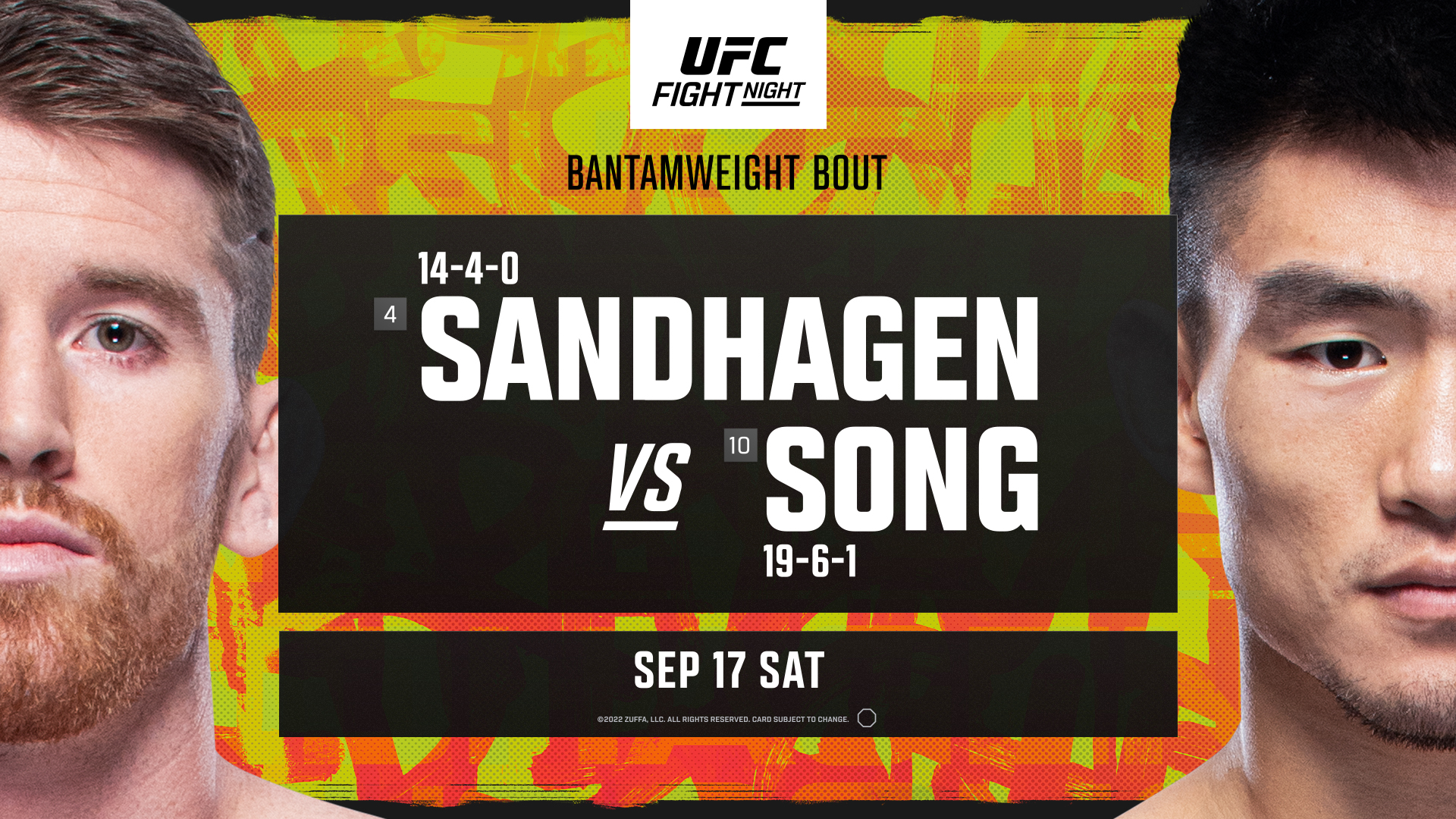 UFC Fight Night Sandhagen vs Song