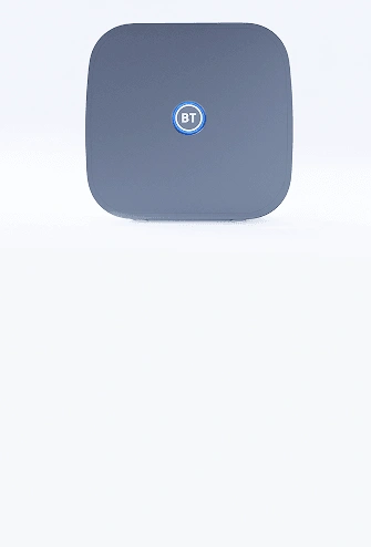 BT broadband hub device designed to provide seamless Wi‑Fi coverage across the home.