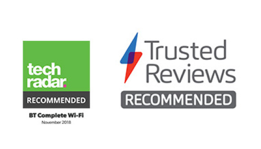 TechRadar Recommended logo, November 2018 and Trusted Reviews Recommended logo