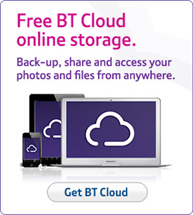 Free BT Cloud online storage